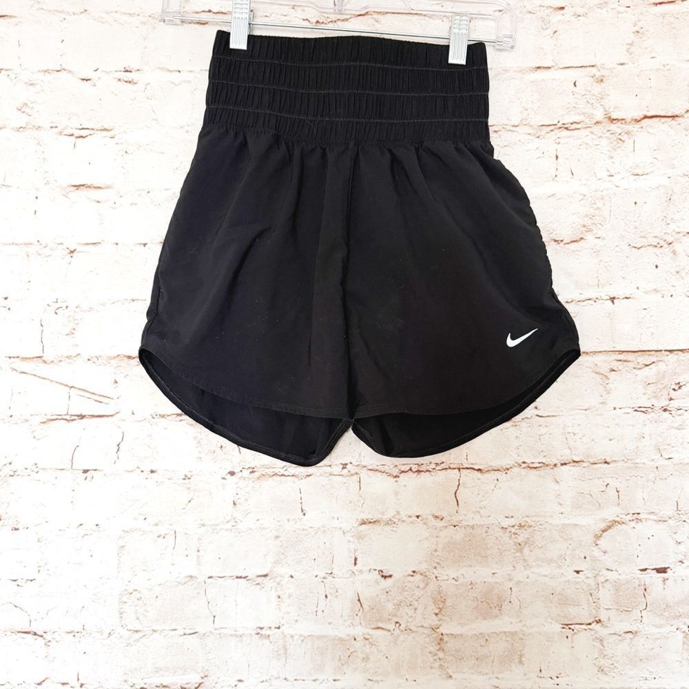 Nike Dri Fit ultra high waist brief shorts